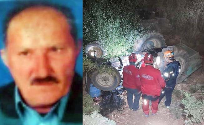 Kayıp yaşlı adam devrilen traktörün altında ölü bulundu