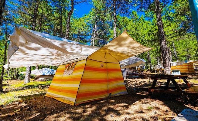 Kefe Yaylası, çadır ve karavan kampı ile sizleri bekliyor