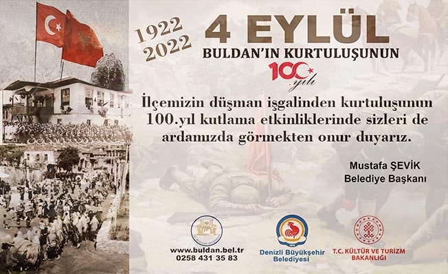 Buldan’da kurtuluşun 100. yılı 3 günlük etkinliklerle kutlanacak