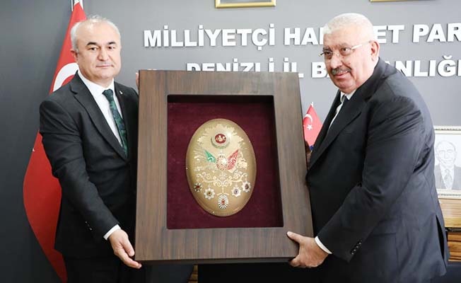 MHP Genel Başkan Yardımcısı Semih Yalçın Denizli teşkilatını ziyaret etti