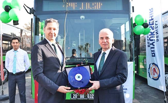Büyükşehir Ulaşım AŞ filosuna 8 yeni otobüs katıldı