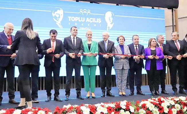 Kılıçdaroğlu, Denizli’de CHP’li belediyelerin toplu açılışlarını gerçekleştirdi