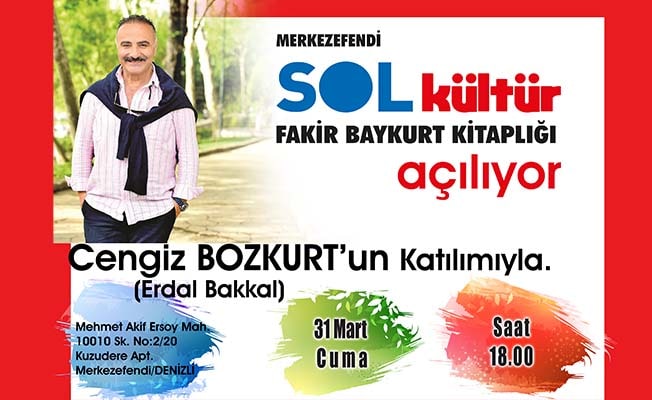 Sol Kültür, Cengiz Bozkurt’un katılımı ile kapılarını açıyor