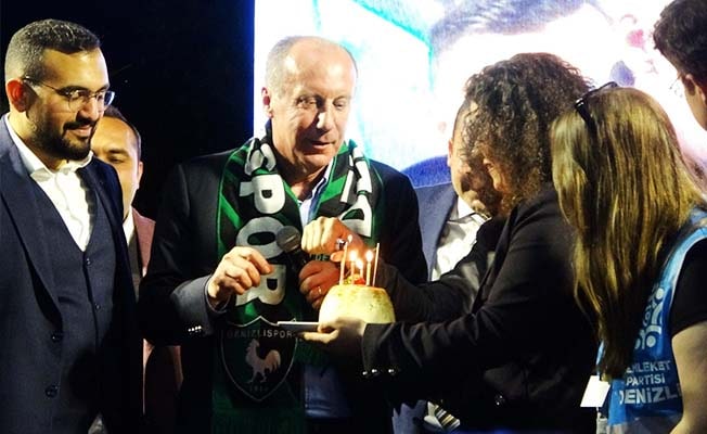 Cumhurbaşkanı adayı İnce Denizli'de doğum gününü kutladı