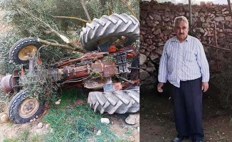 Uçuruma yuvarlanan traktörün sürücüsü hayatını kaybetti