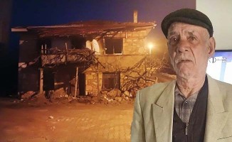 Alevlerin arasında kalan yaşlı adam hayatını kaybetti
